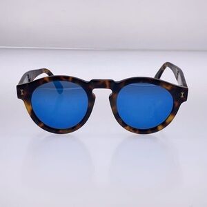 Illesteva Tortoise Shell Sunglasses with Blue Lenses